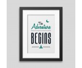 The adventure begins Framed poster